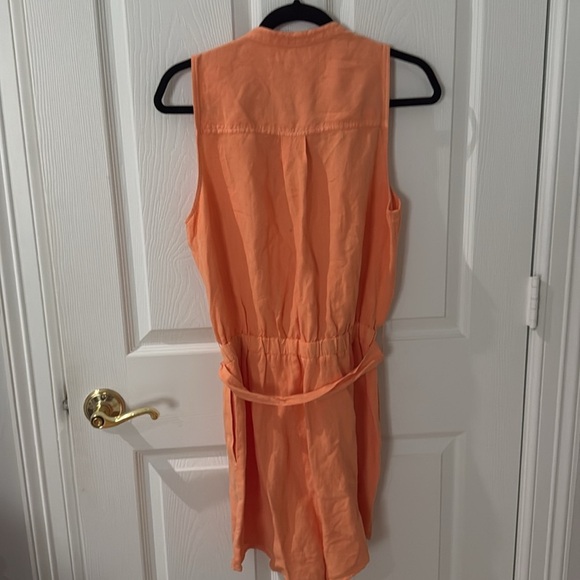 Sleeveless light orange romper Anthropologie cloth and sky size small - Picture 4 of 6